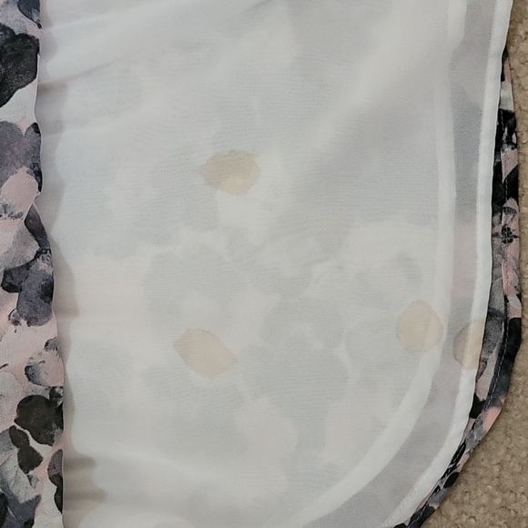 Bailey44 | Black & Pink Abstract Floral Layered Look Top - Picture 5 of 6